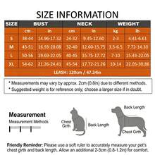 PETCHIC Conjunto de Arnés y Correa para Perros con Lunares Lindos - Chaleco para Cachorros sin Estrangulamiento con Lazo 3D, Arnés para Gatos de Malla Suave y Transpirable a Prueba de Escape, Conjunto para Pasear Mascotas Lavable a Máquina para Perros Pequeños y Medianos - Multicolor - Ver 12