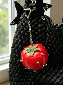 Design-Driven Niche Dark Aesthetic Sweet Cool Y2K Fruit Bag Charm Accessory, High-End Vibe Keychain, Couple Car Key Accessory, Minimalist Versatile Bag Pendant, Mother's Day Gift, Father's Day Gift, Graduation Season Gift, Birthday Gift First Choice - Multicolor - View 5