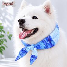 2-Piece Set Foldable Pet Stairs & Cooling Dog Bandana, Soft Foam Dog Steps For Bed & Sofa, Washable Non-Slip Design For Small Dogs & Cats - Gray Staircase + Size M Scarf - View 4