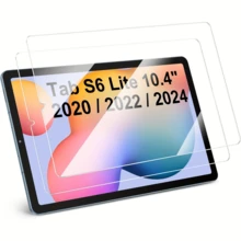 2pcs Screen Protector Film Set, Compatible With Samsung Galaxy Tab S6 Lite 10.4 2024/2022/2020 - Transparent High Definition Screen Protector Film, 9H Hardness, Anti-Scratch Screen Protector Film, Screen Protector Film - Clear - View 9