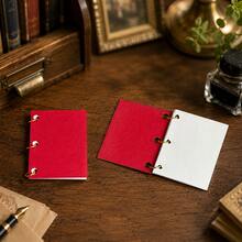 Cute Miniature Vintage Coil Notebook Model, Faux Kraft Paper Design Miniature Flippable Notebook Model, Suitable For Dollhouse Study Desk Decoration, Perfect Gift For Miniature Enthusiasts - 1PC - View 2