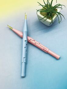 Punch Needle Embroidery Tool With Threader, Multiple Styles Available: Adjustable, Fixed, Safety Cap, Essential Punch Needle Tool For DIY Rugs And Fabric Crafts, Suitable For Punch Needle Beginners, Fabric Craft Enthusiasts, Craft Class Students, Home Stress Relief DIY Players - Puncture Needle - View 3