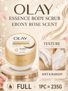 OLAY 身體磨砂膏（正裝 235g、試用裝 20g）玫瑰與檀香調，溫和去角質，滋養肌膚，改善暗沉膚色，適合所有膚質 - 烏木玫瑰香 - 查看 12