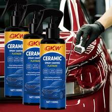 Car Nano Coating Spray & Nozzle, Ultimate Paint Protection & Scratch Repair, Easy To Use, Long-Lasting, Weather-Resistant - 100ml+抹布 - 查看 1