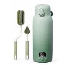 YKV Portable Water & Milk Warmer With Digital LCD Display, Battery Powered, Fast Heating, Suitable For Travel, Includes Silicone Cleaning Brush - Baby Bottle Warmer & Hygiene Cleaning Set - H103 - View 11