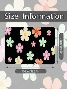 Universal Floral Print Car Trunk Mat, Non-Slip Stain-Resistant Cargo Liner, Machine Washable Durable Trunk Floor Protector, Suitable For Sedan, SUV And Pickup, Cute Floral Style Car Interior Decor Accessory - A - View 5