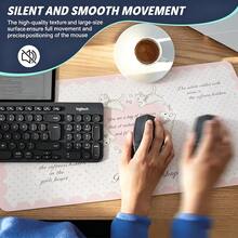 Leather Desk Pad Protector, Japanese Anime Y2K Gradient Pink Polka Dot Running Kitten Dream Mouse Pad, Waterproof Non-Slip PU Desk Mat For Office And Gaming, Suitable For E-Sports Players - View 3