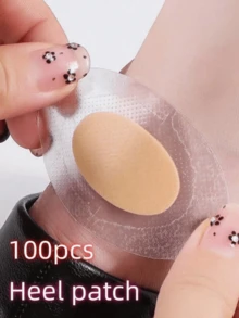 100pcs Clear Thin Invisible Shoe Friction Pads, Anti-Chafing For High Heels - Anti-abrasion Pads - View 12