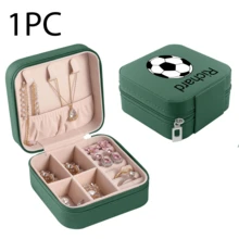 1pc World Cup Custom Soccer Jewelry Box – Personalized Name, UV Print, Zipper Closure, Perfect Fan Gift Souvenir - A11 - World Cup Football - View 9