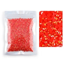 Jelly AB 樹脂水鑽 SS10 平底樹脂鑽，衣物裝飾，適用於包包、鞋子、應援扇裝飾水鑽，2000/4000/6000/10000 多種數量與顏色可選 - ss10(3mm) - 查看 36