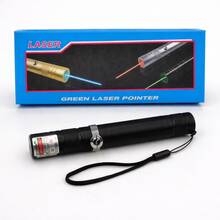 Portable USB Rechargeable Laser Pointer, Visible Light Laser Pointer With Strap Ideal For Presentations, Classes, Exhibitions, Models, Maps And Training - Green color light - View 2