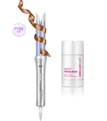 SHEGLAM HAIR One Touch Airflow Styler Pro-25mm+Glossy Shine Strong Styling Stick,Cool Air Auto-Rotating Curling Iron,360° Cooling Airflow One Touch,5 Temps & Auto Off Dual Voltage For All Hair Types - Silver - View 12