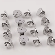 2/4/6Pcs Round Smooth Earring Backs, Non-Slip Ear Plugs, Anti-Sag Earring Post Fixers Replacement Parts, Earring Backs - Multicolor - View 9