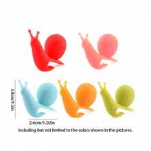Cute Colorful Snail & Squirrel Shaped Silicone Tea Bag Hooks, Cup Markers, Used For Party Cup Identification And Mug Rim Decoration - Multicolor - View 2