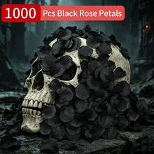 1000/2000片人造玫瑰花瓣，適用於浪漫之夜、訂婚、派對、葬禮和萬聖節主題花卉裝飾，大包裝 - 玫瑰花瓣 - 查看 2