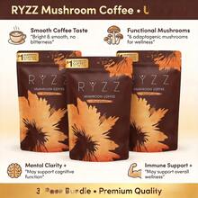 Mushroom Medium Roast Coffee USDA Organic With 6 Adaptogenic Mushrooms, USA Grown Instant Coffee For Better Energy, Focus Digestion Immunity With Lions Mane & Turkey Tail 30 Servings - 1-pack(30) - 查看 1