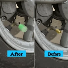 1-20個螢光夜光汽車輪胎氣門嘴蓋，摩托車自行車輪轂氣嘴防塵蓋裝飾 - A - 查看 4