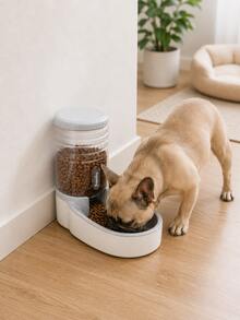 Automatic Pet Feeder For Dogs And Cats, Dog Bowls, Cat Bowls, Food Bowls, And Food Storage Containers. - 3.8L Gray - View 1