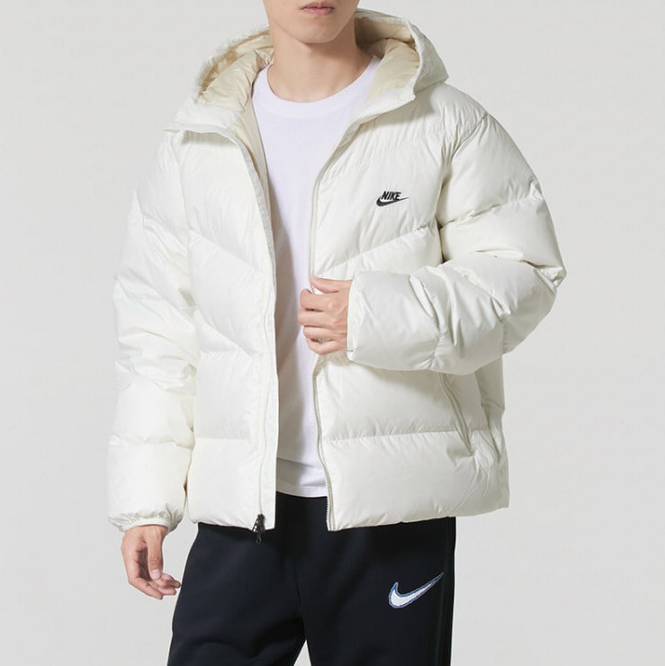 Nike WINDRUNNER Statement Comfortable, Versatile, Simple Down Hooded Puffer Jacket For Men - Sailboat - View 2
