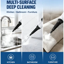 JAWFOAL Handheld Steam Cleaner With 15s Fast Heat, 650mL Large Tank, Adjustable Pressurized Steam, Multi-Surface Cleaning For Kitchen, Bathroom, Car, Tile & Furniture - View 3