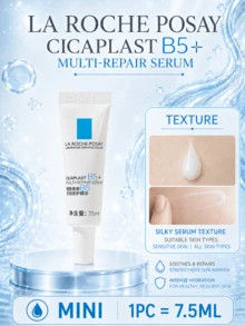La Roche Posay La Roche-Posay Nuevo Suero Multi-Reparador (Tamaño Completo 30ml/Muestra 7.5ml), Hidratación Profunda de Larga Duración, Repara la Piel Dañada y Reduce el Enrojecimiento, Apto para Todo Tipo de Piel - Esencia Super B5 - Ver 12