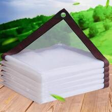 1 buah Terpal Transparan Tahan Air Tebal - Terpal Polietilen Transparan Tahan Angin untuk Taman (Dengan Tali), Dengan Lubang Kait, Cocok untuk Perlindungan Salju, Terpal PVC untuk Perlindungan Jendela Musim Dingin dan Salju Musim Dingin serta Kedap Air. Rumah Kaca, Kanopi. - A - View 2