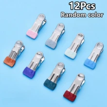 5/6/12/22pcs Heavy Duty Stainless Steel Clothes Pegs, Blue Non-Slip Handle, Rust-Proof Multi-Functional, Suitable For Drying Clothes, Kitchen Use, DIY Crafts And Daily Home Storage - Multicolor - View 25
