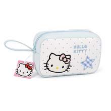 MINISO SANRIO Hello Kitty 旅行化妝包，可愛便攜拉鍊手腕包化妝收納袋，多功能盥洗用品收納包，適用於手提包、保養品、日常必需品與度假 - 彩色 - 查看 10