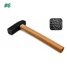多功能珠寶紋理錘 12種紋理選擇 方形坑紋波浪多圖案手工鍛造錘 金屬加工錘 適用金銀銅珠寶手鍊戒指DIY造型工具 - 混合 - 查看 16