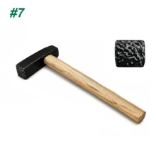 多功能珠寶紋理錘 12種紋理選擇 方形坑紋波浪多圖案手工鍛造錘 金屬加工錘 適用金銀銅珠寶手鍊戒指DIY造型工具 - 混合 - 查看 9