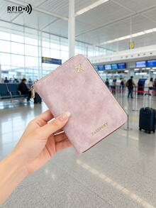 Passport Holder With Zipper, Slots For ID Card And Credit Card, Portable Foldable Storage Bag, Essential Travel Document Organizer, Fashionable Design, Suitable For All Seasons, Indispensable Travel Accessory Passport Cover Passport Case For Travel Lightweight Waterproof Airplane Vacation Travel Accessories Holiday Essential Summer Travel Essentials - Multicolor - View 6