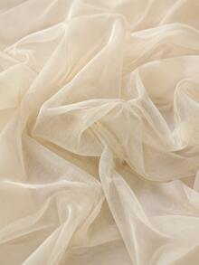 Champagne Solid Color Soft Tulle Fabric, Lightweight Translucent Flowy Mesh Textile With High Drape, Suitable For Wedding Table Skirts, Bridal Veils, Party Backdrops, Dress Making, Curtain Decor, DIY Sewing And Craft Supplies - 1 - View 4