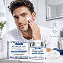 MMQ Men Brightening Face Cream 50g, Kojic Acid Vitamin C Retinol & Hyaluronic Acid Moisturizer, Daily Hydrating Smoothing Skin Care Cream For Dark Spot Care & Uneven-Looking Skin - 1PC - View 2