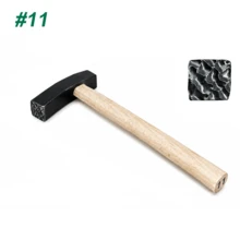 多功能珠寶紋理錘 12種紋理選擇 方形坑紋波浪多圖案手工鍛造錘 金屬加工錘 適用金銀銅珠寶手鍊戒指DIY造型工具 - 混合 - 查看 11
