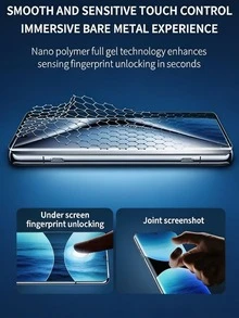 2片裝 HD 3D 曲面水凝膜 防爆耐刮 適用於 G85 G86 30/40/50/60/70 Pro Fusion/Holor 100 200 400 Magic 5/6/7 Lite 8 Pro/適用於 Galaxy S25 S24 S23 S22 Ultra S10 Note10/適用於 Note 13 14 15 Pro+ 4g 5g 軟膜非玻璃 - 2Pcs - 查看 7