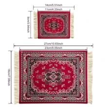 1pc Bohemian Style Non-Slip Coffee Mat, Absorbent Kitchen Countertop Table Mat, Coffee Accessory Mat, Heat-Resistant Placemat, Cup Draining Mat, Anti-Splash Desktop Protection Mat, Home Coffee Station Coffee Mat - Type a - View 10