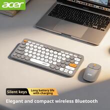 Acer Wireless Bluetooth Keyboard And Mouse Set For Tablets: Quiet Operation, Rechargeable, Slim And Portable, Suitable For Desktop Computers, Laptops, Mobile Phones, Mac Tablets, IPads. [Compatible With Computers/Tablets/Mobile Phones] - View 18
