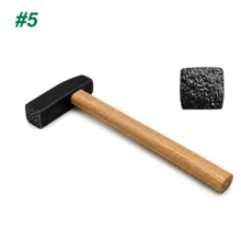 多功能珠寶紋理錘 12種紋理選擇 方形坑紋波浪多圖案手工鍛造錘 金屬加工錘 適用金銀銅珠寶手鍊戒指DIY造型工具 - 混合 - 查看 20
