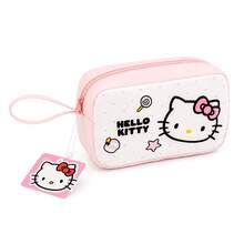 MINISO SANRIO Hello Kitty 旅行化妝包，可愛便攜拉鍊手腕包化妝收納袋，多功能盥洗用品收納包，適用於手提包、保養品、日常必需品與度假 - 彩色 - 查看 7