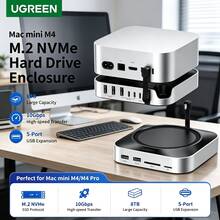 UGREEN [Desktop Savior] Mac Mini Dedicated M.2 SSD Expansion Dock, Perfectly Compatible With M4/M4 Pro Upgrade And Expansion + Height Increase Stand In One, USB 3.2 High-Speed Read And Write. - View 1