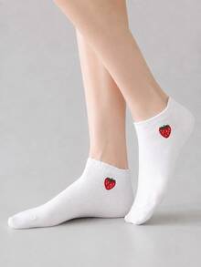 5/10/20 Pairs Multi-Color Women's Short Socks, Summer Thin Casual Fashion Low-Cut Ankle Socks, Boat Socks - Multicolor - View 3