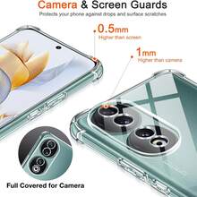 Transparent Air Cushion Anti-Drop Phone Case For Huawei And Honor, Thickened Four-Corner Air Cushion Shock Absorption, Raised Camera And Screen Protection, High-Definition Transparent TPU Soft Shell, Precise Cutouts Anti-Collision, 1.5MM Thickened Air Cushion Shock Absorption Design, Daily Drop And Collision Protection - Clear - View 10
