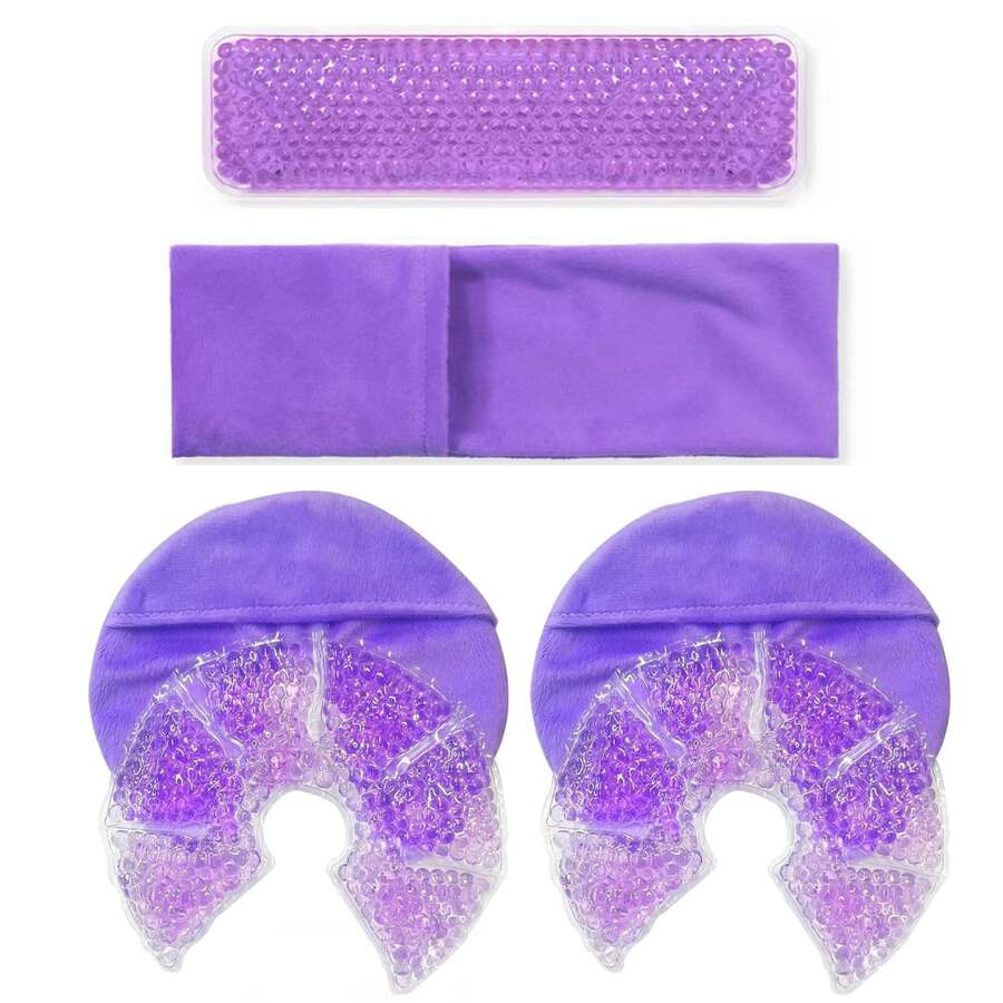 Pregnancy Soothing Pad, Breast Cooling Gel Pack And Perineal Cooling Pad - Hot & Cold Dual Use, Relieve Discomfort; Comfortable Fit, Soft Touch, Postpartum Tool, Postpartum Essential, Breastfeeding Accessory, Heating Pad, Reusable Ice Pack