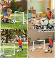 Portable Outdoor Children's Futsal Goal - White - View 8