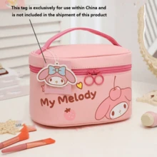 官方授權 Sanrio 系列彩色 PU 化妝包，可愛手提包與手拿包，適合存放化妝品、珠寶與個人用品，旅行方便攜帶 - 查看 9