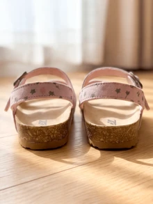 Sandal Multifungsi Anak Perempuan Model 2026 - Sepatu Kasual Musim Panas dengan Kancing + Perekat - Cocok untuk Aktivitas Luar Ruangan dan Berbagai Kesempatan Lainnya! - Berwarna merah muda - View 5
