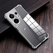 Compatible With Vivo Phone Case Transparent Anti-Drop Shell 1.5mm Thickened Air Cushion Airbag Case Full Coverage Anti-Collision High Definition Transparent Phone Protective Shell, Camera Lens And Screen Raised Protection Precise Cutouts Transparent Air Cushion Phone Case Four Corners Thickened Air Cushion Anti-Drop Shell - Clear - View 6