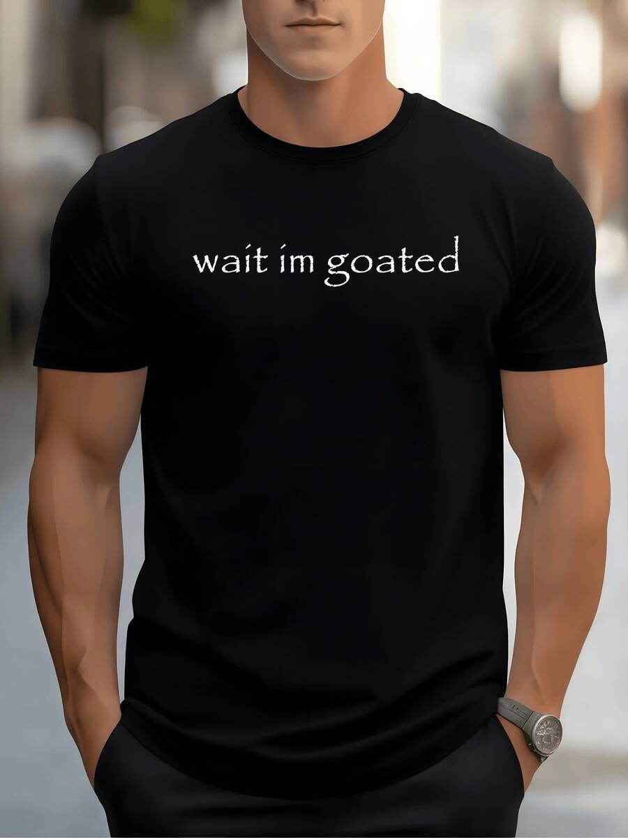 Frase que celebra ser el mejor de todos los tiempos demostrando gran confianza y habilidad suprema en actividades cotidianas esta camiseta de hombre - Negro - Ver 1