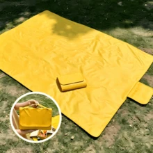 Foldable Oxford Cloth Picnic Blanket, Moisture-Proof Outdoor Mat For Camping - Multicolor - View 8
