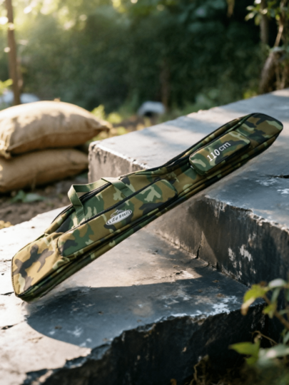 Camouflage Thickened Fishing Rod Bag, Multiple Sizes Available, Waterproof And Wear-Resistant, Multi-Compartment Storage, Portable With Hand Strap, Rod-Protective, Moisture-Proof And Large Capacity